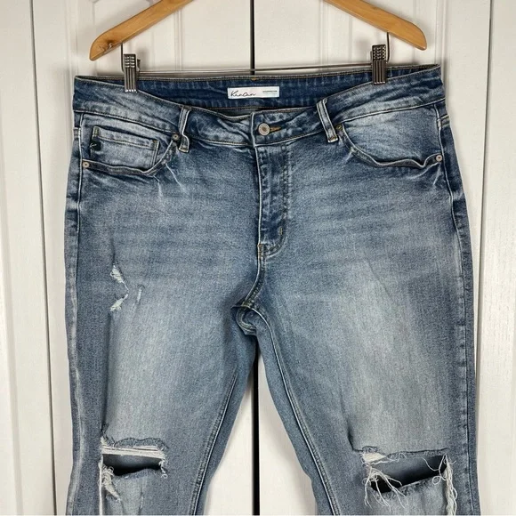 KanCan Exclusively for Maurices Jeans Women’s 18 Blue Ripped Distressed Grunge - Picture 3 of 13